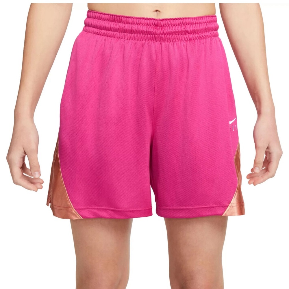 NWT Nike Women's Dri-FIT ISoFly Basketball Shorts Pink DH7363 621